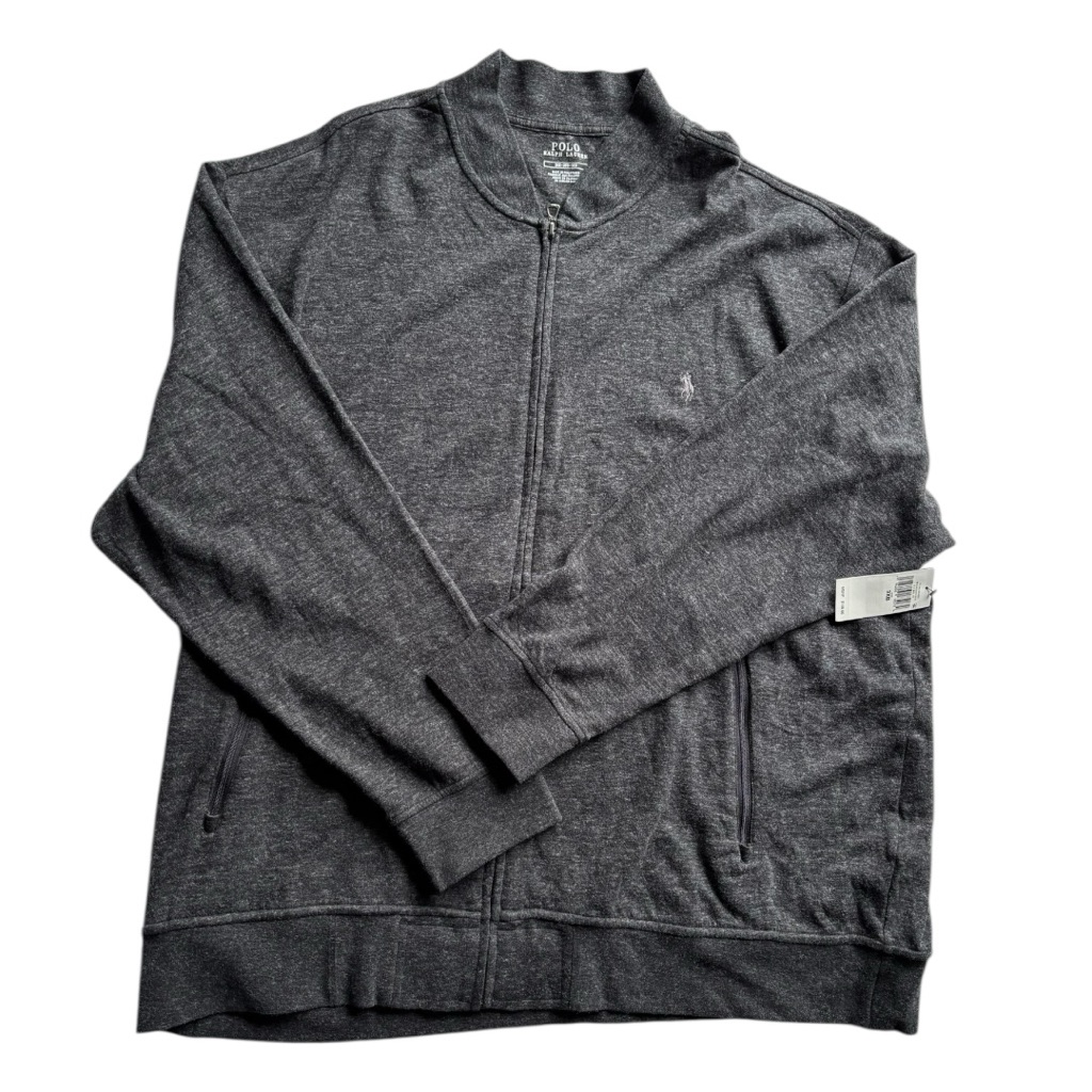 Polo Ralph Lauren Double Knit Jersey Bomber Jacket Black Marble | 3 Xb